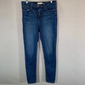 Madewell Jeans Womens Tall 30 Roadtripper Medium Wash Skinny Cotton Stretch